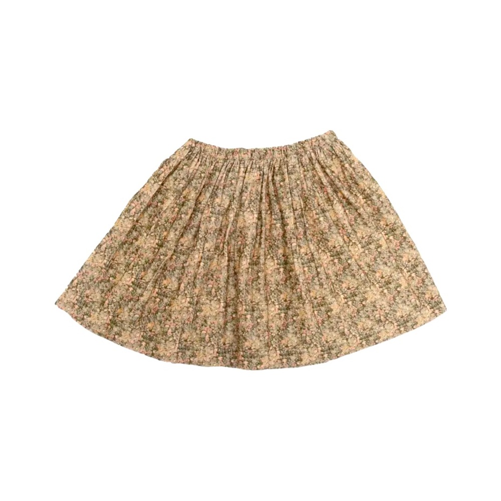 Bonpoint Floral Print Cord Skirt